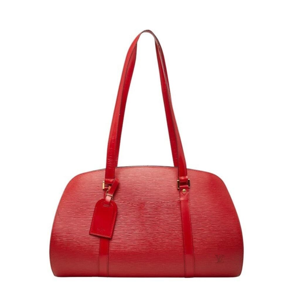 Louis Vuitton Epi Solferino 45 Boston Bag Castilian Red